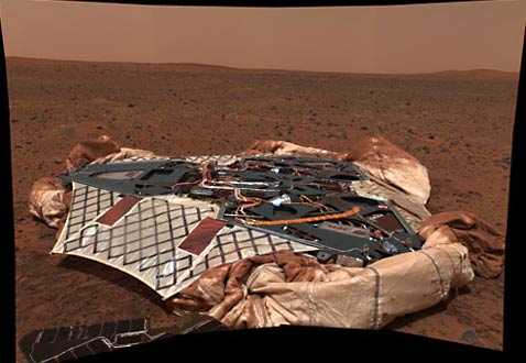 Марс, фотография Марса в месте посадки