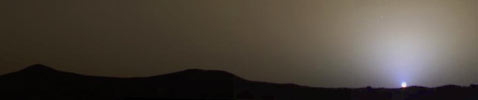 Марс, Фотография с Марса, вечер