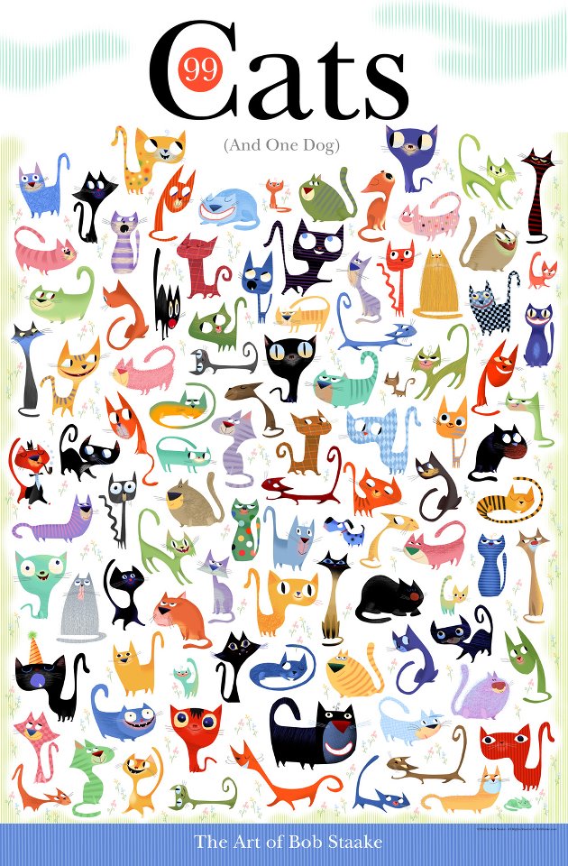 Bob Staake. 99 Cats And One Dog (   ) 